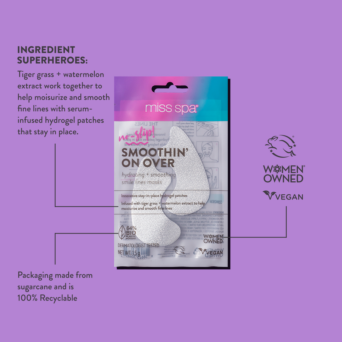 Smoothing + Hydrating Smile Lines Mask 4 Pack