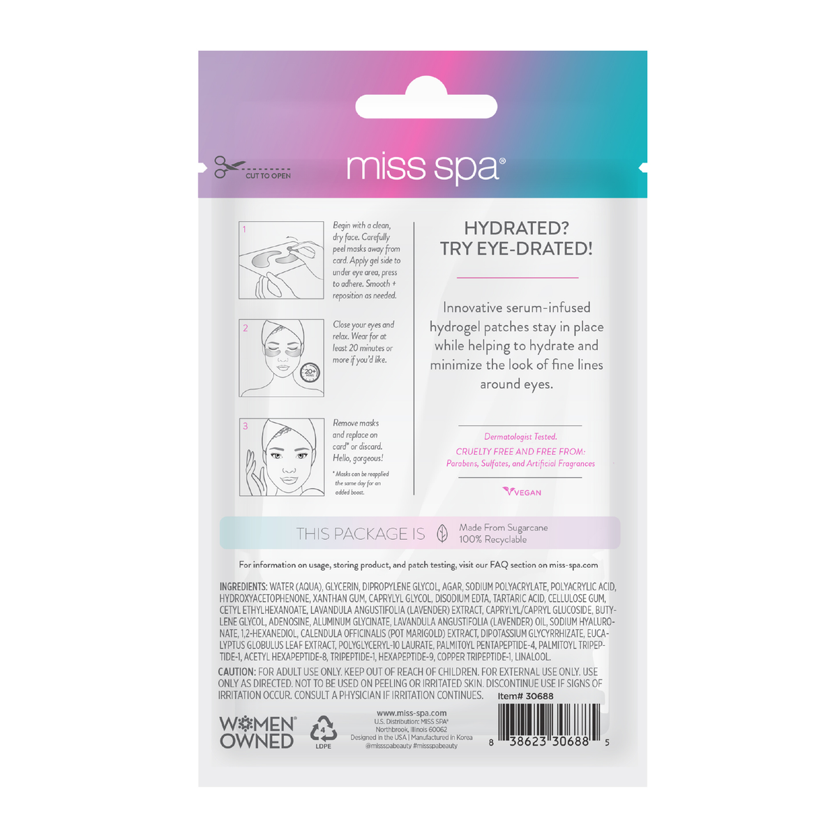 Hydrating + Revitalizing Under Eye Mask 4 Pack
