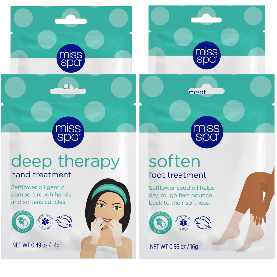 Two packages of Miss Spa hand and foot treatments 