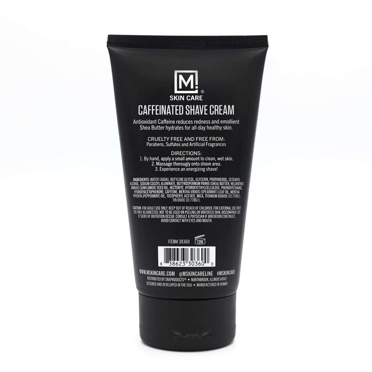 caffeinated shaving cream